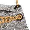 1945 Pochette en daim souple et strass 1945 Pochette en daim souple et strass