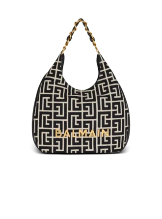 1945 Soft Hobo Grand sac fourre-tout en jacquard monogrammé 1945 Soft Hobo Grand sac fourre-tout en jacquard monogrammé