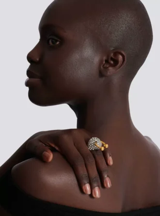 Bague en laiton et strass