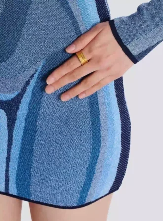 Bague tubulaire Balmain Signature Bague tubulaire Balmain Signature