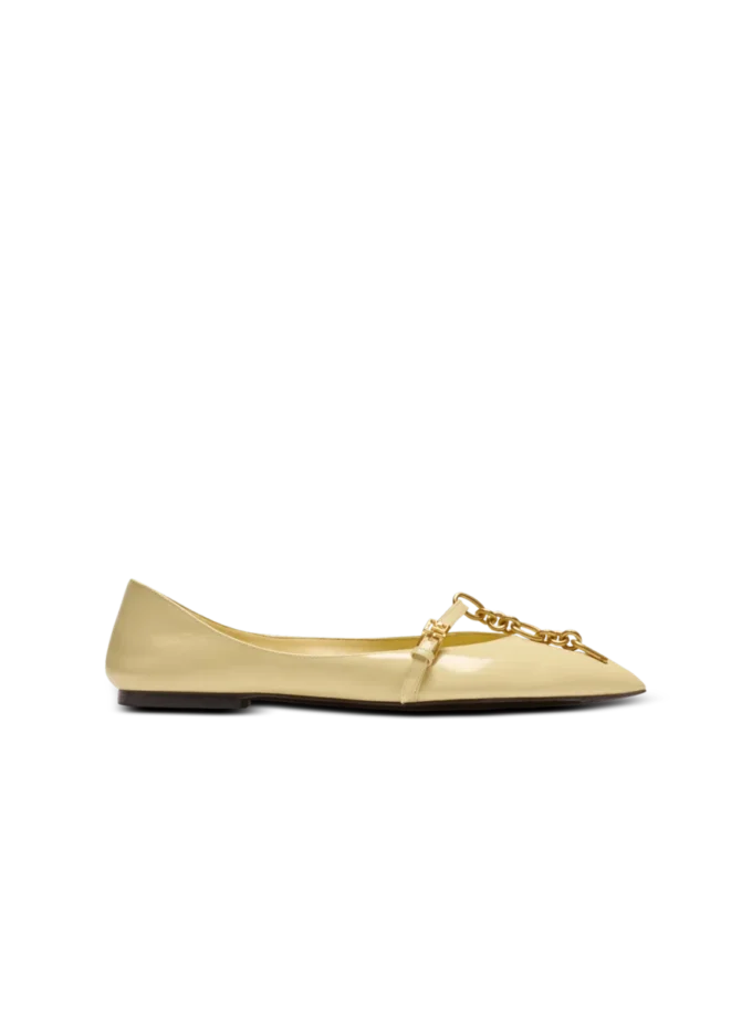 Ballerines Sync en cuir d&rsquo;agneau brillant