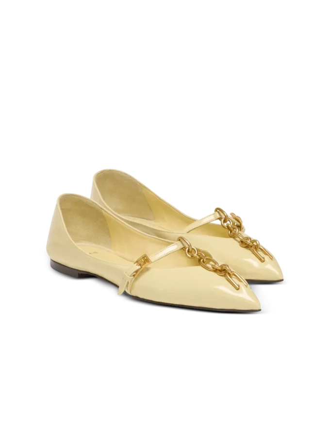 Ballerines Sync en cuir d&rsquo;agneau brillant
