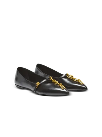 Ballerines Sync en cuir d&rsquo;agneau brillant
