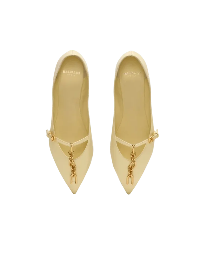 Ballerines Sync en cuir d&rsquo;agneau brillant