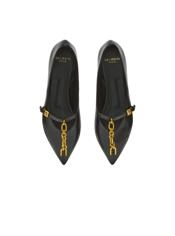 Ballerines Sync en cuir d&rsquo;agneau brillant