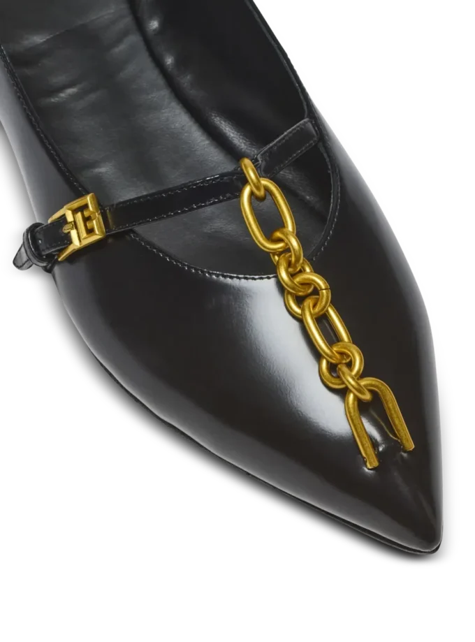 Ballerines Sync en cuir d&rsquo;agneau brillant