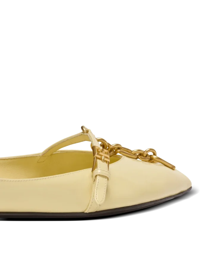 Ballerines Sync en cuir d&rsquo;agneau brillant