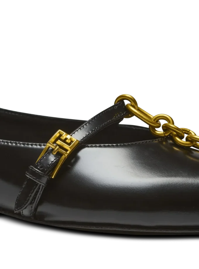 Ballerines Sync en cuir d&rsquo;agneau brillant