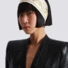 Bandana en soie imprimé avec motif Balmain Chains