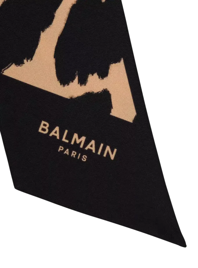 Bandana en soie imprimé léopard