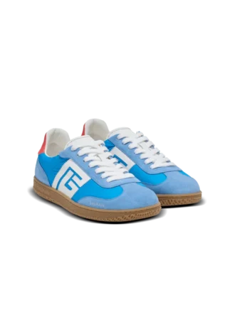 Baskets Balmain Swan en cuir, daim et nylon