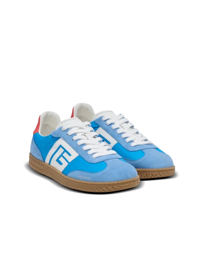 Baskets Balmain Swan en cuir, daim et nylon Baskets Balmain Swan en cuir, daim et nylon