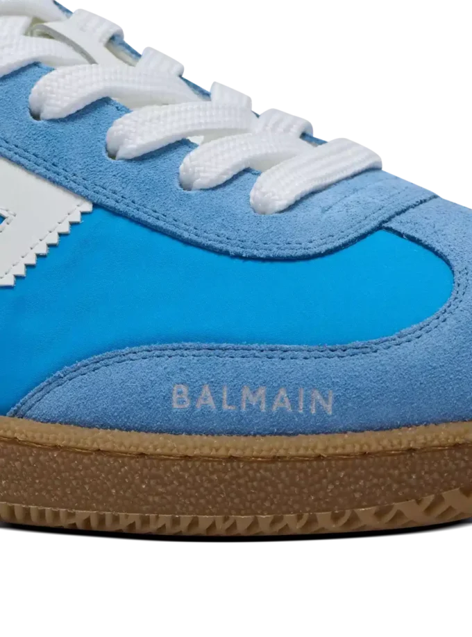 Baskets Balmain Swan en cuir, daim et nylon Baskets Balmain Swan en cuir, daim et nylon