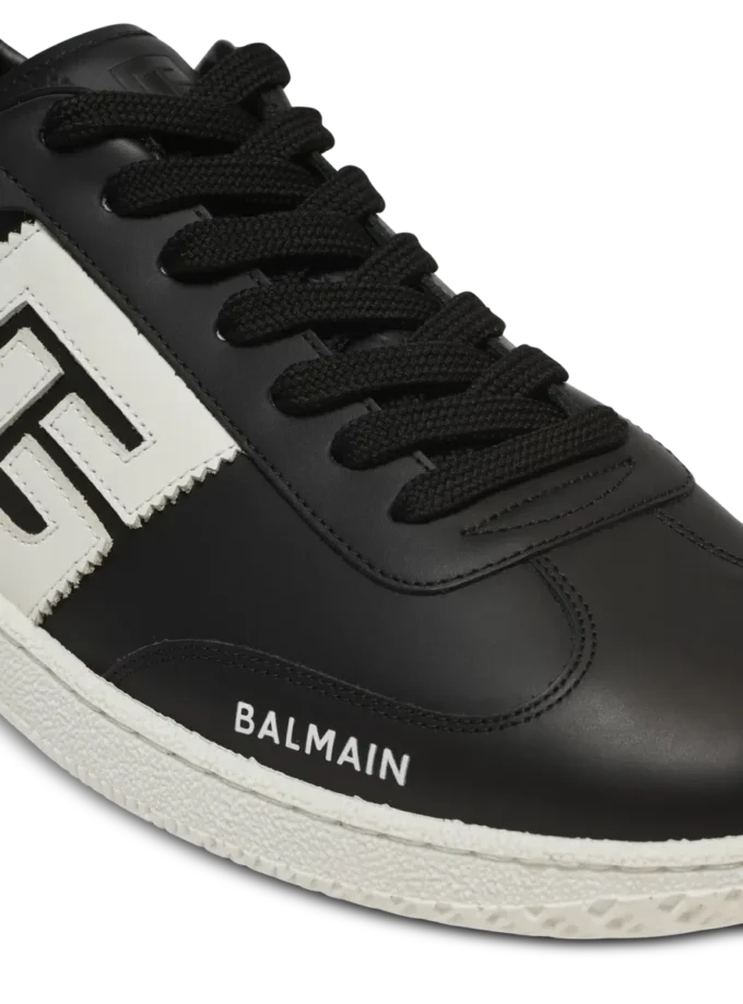 Baskets Balmain Swan en cuir de veau Baskets Balmain Swan en cuir de veau