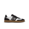 Baskets Balmain Swan en cuir de veau et daim