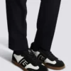 Baskets Balmain Swan en cuir de veau et daim Baskets Balmain Swan en cuir de veau et daim
