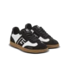 Baskets Balmain Swan en cuir de veau et daim