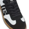 Baskets Balmain Swan en cuir de veau et daim