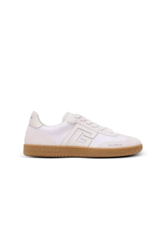 Baskets Balmain Swan en cuir et toile