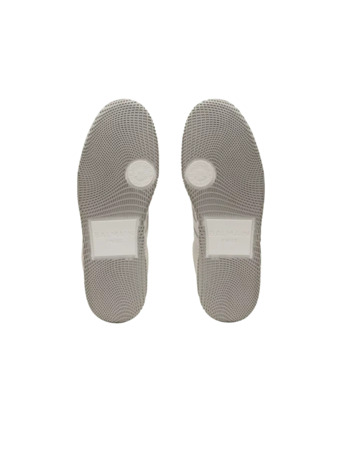 Baskets Balmain Swan en daim et cuir lisse Baskets Balmain Swan en daim et cuir lisse