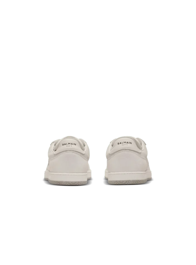 Baskets Balmain Swan en daim et cuir lisse Baskets Balmain Swan en daim et cuir lisse