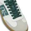 Baskets Balmain Swan en daim et cuir lisse