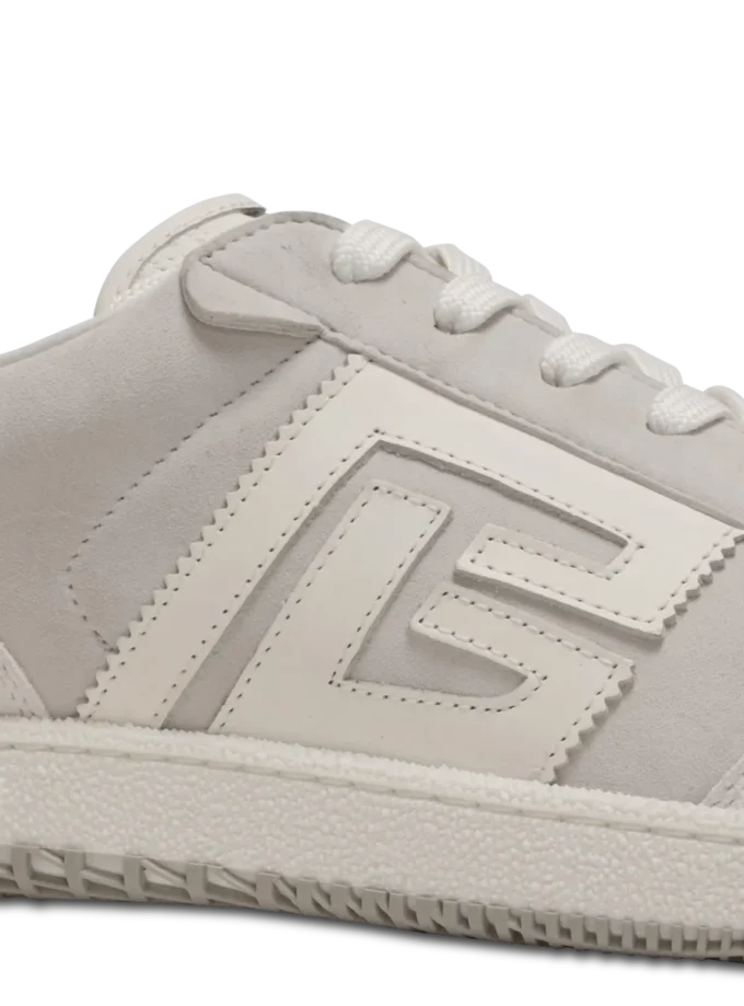 Baskets Balmain Swan en daim et cuir lisse Baskets Balmain Swan en daim et cuir lisse