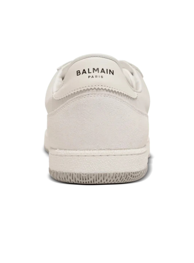 Baskets Balmain Swan en daim et cuir lisse Baskets Balmain Swan en daim et cuir lisse