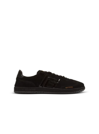 Baskets Balmain Swan en daim et cuir verni Baskets Balmain Swan en daim et cuir verni
