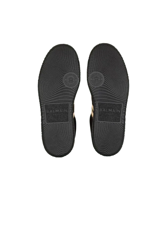 Baskets Balmain Swan en daim et cuir verni Baskets Balmain Swan en daim et cuir verni