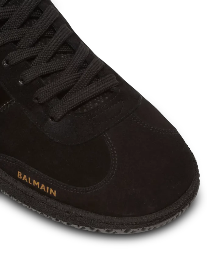 Baskets Balmain Swan en daim et cuir verni Baskets Balmain Swan en daim et cuir verni