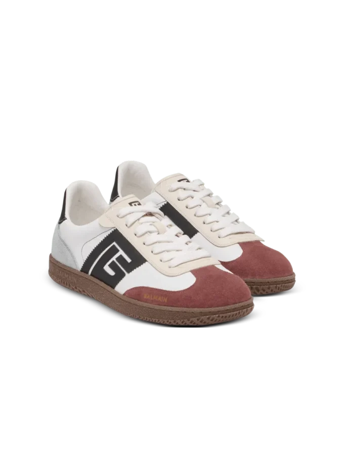 Baskets Balmain Swan en daim et nylon Baskets Balmain Swan en daim et nylon