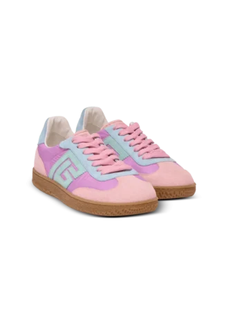 Baskets Balmain Swan en daim et nylon