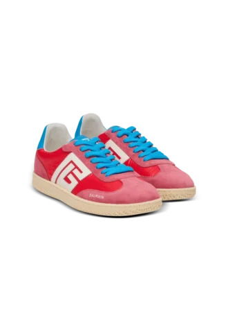 Baskets Balmain Swan en daim et nylon Baskets Balmain Swan en daim et nylon