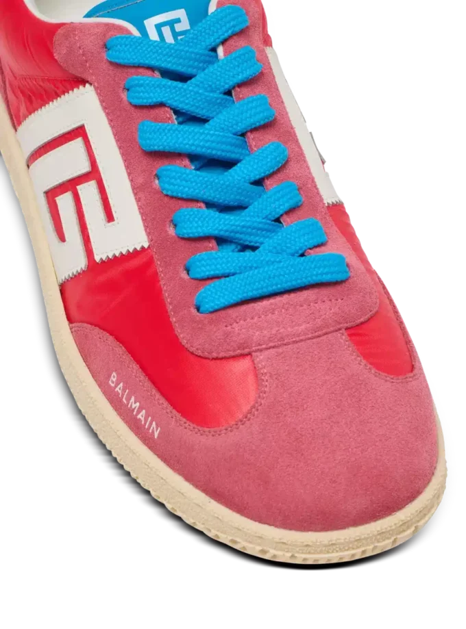 Baskets Balmain Swan en daim et nylon