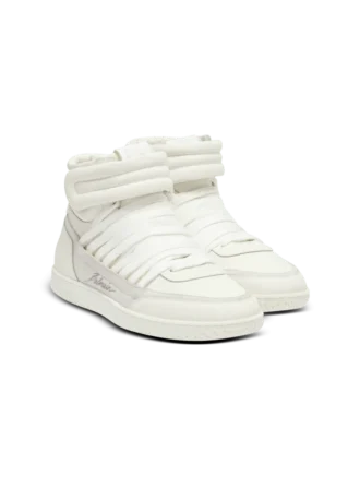 Baskets montantes à lacets en cuir Balmain Swan Baskets montantes à lacets en cuir Balmain Swan