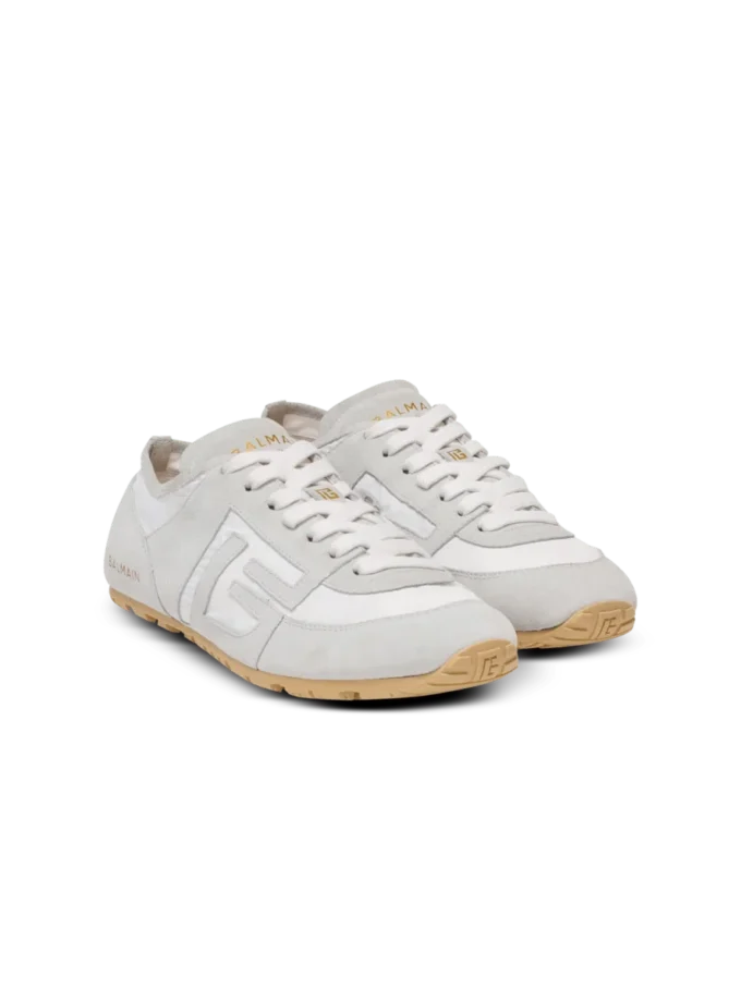 Baskets Racer 45 en cuir d’agneau et daim Baskets Racer 45 en cuir d’agneau et daim