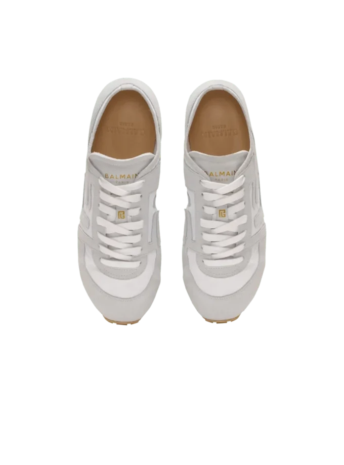 Baskets Racer 45 en cuir d’agneau et daim Baskets Racer 45 en cuir d’agneau et daim
