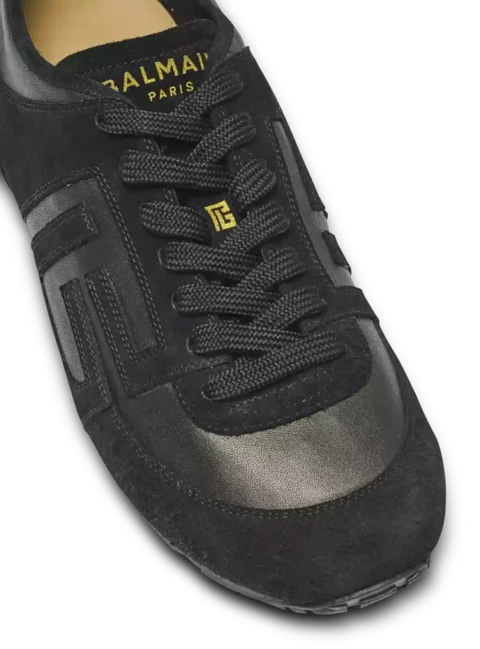 Baskets Racer 45 en cuir d’agneau et daim Baskets Racer 45 en cuir d’agneau et daim