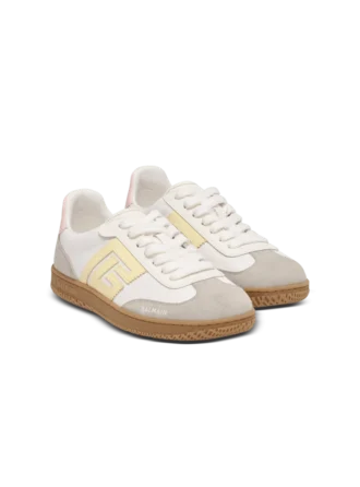Baskets Swan en cuir de veau et nylon