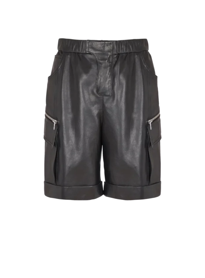 Bermuda cargo en cuir Bermuda cargo en cuir