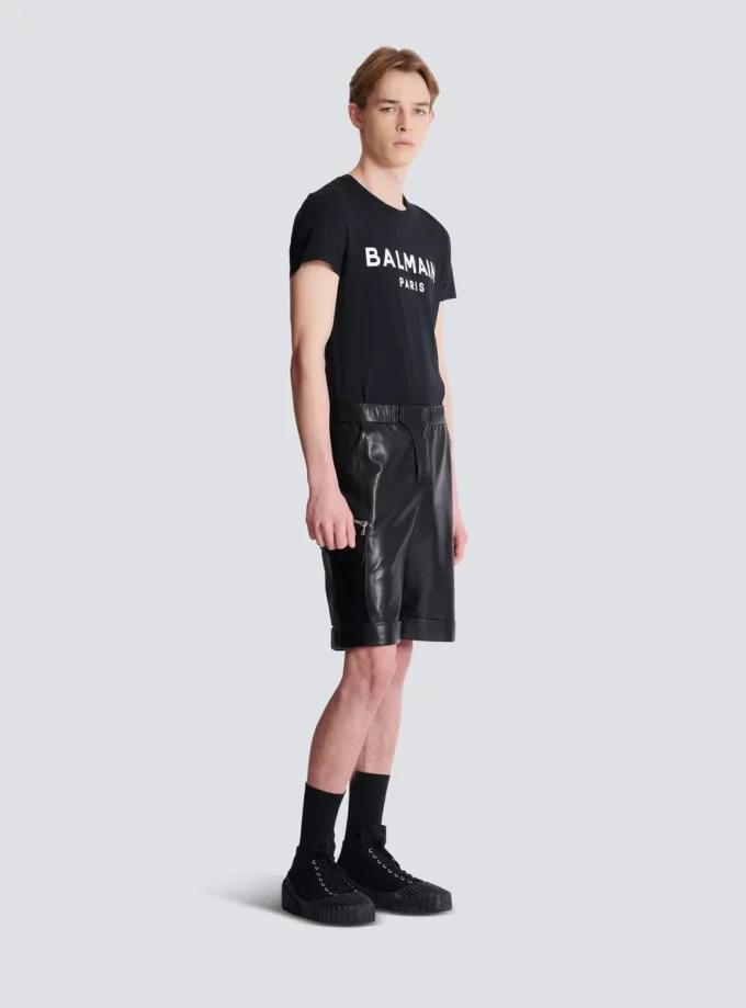 Bermuda cargo en cuir Bermuda cargo en cuir