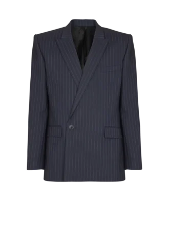 Blazer en laine à fines rayures Blazer en laine à fines rayures