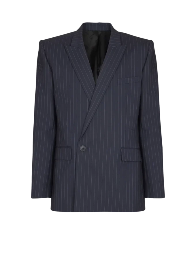 Blazer en laine à fines rayures Blazer en laine à fines rayures