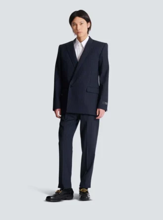Blazer en laine à fines rayures Blazer en laine à fines rayures
