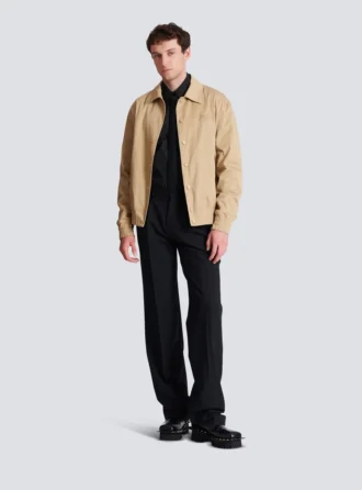 Blouson bomber en toile de coton Blouson bomber en toile de coton