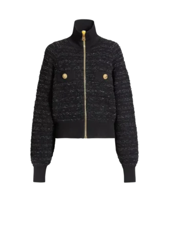 Blouson bomber en tweed Blouson bomber en tweed