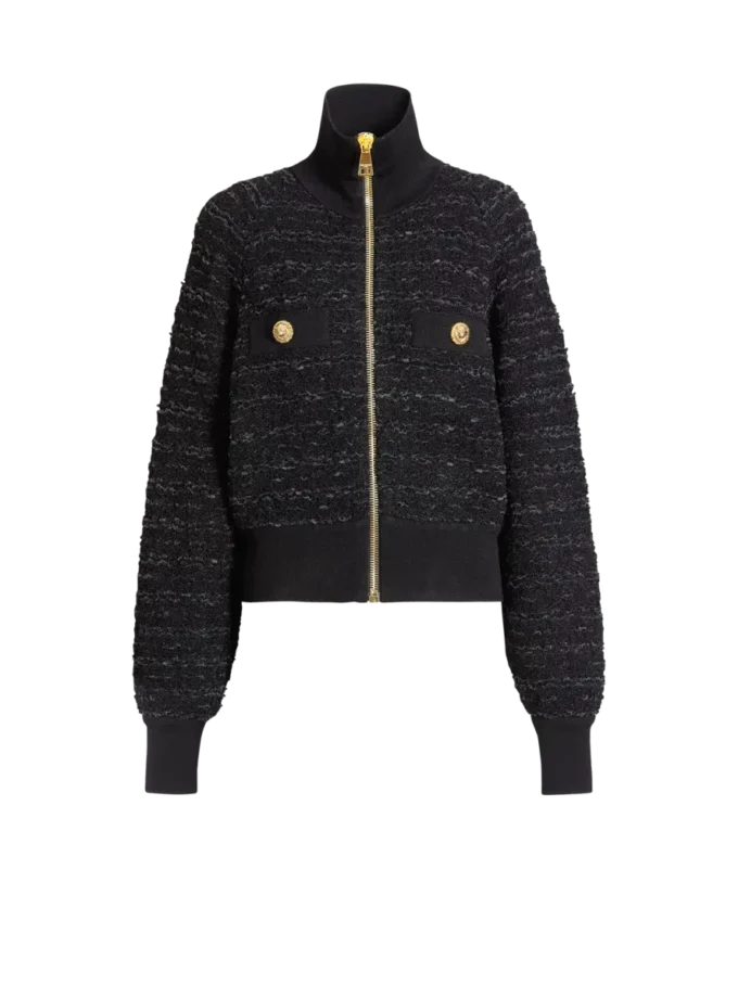 Blouson bomber en tweed Blouson bomber en tweed