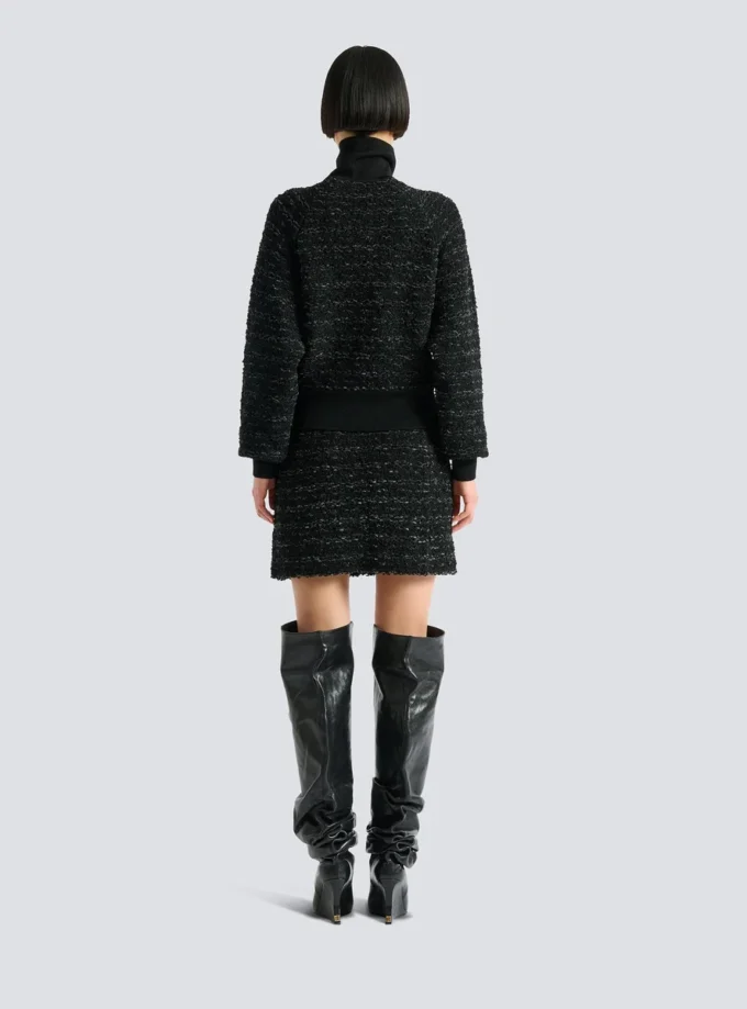 Blouson bomber en tweed Blouson bomber en tweed