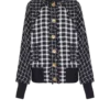 Blouson bomber oversize en tweed mélangé Blouson bomber oversize en tweed mélangé